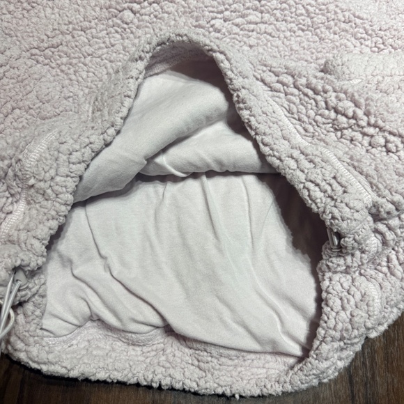 ZELLA 'Cassie' Faux Shearling Light Purple Hoodie SZ S - Picture 8 of 8